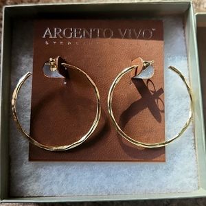 NIB gold hoops earrings